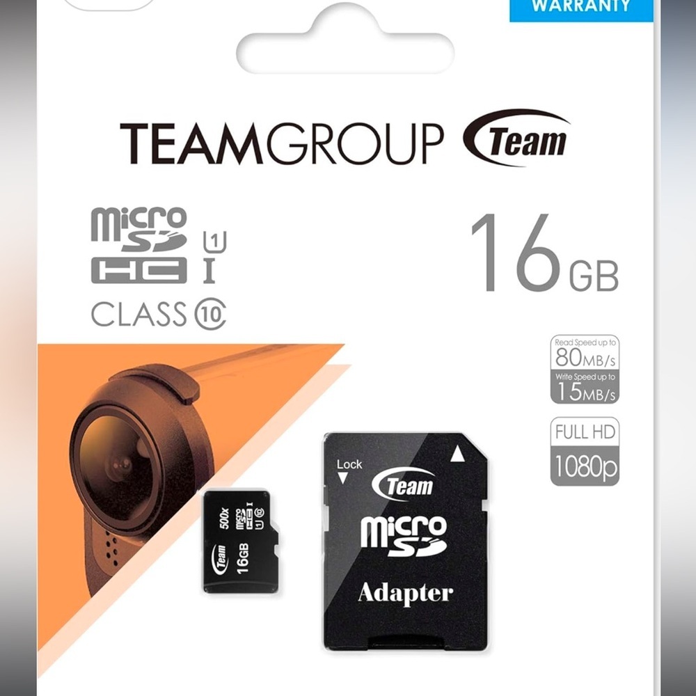 Micro SDHC UHS-I U1 Memory Card with adapter